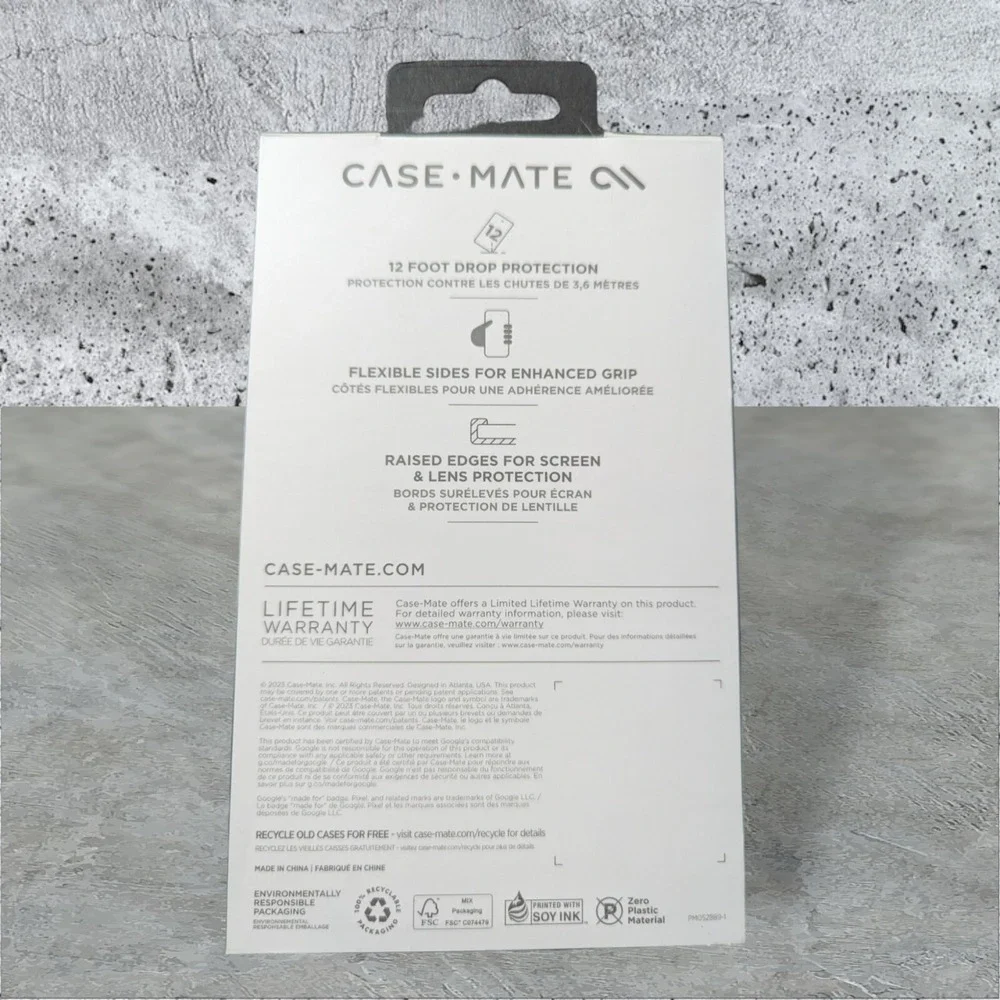 L4. Case-Mate Tough Case Google Pixel 8 Case 12 Foot Drop Protection, Black